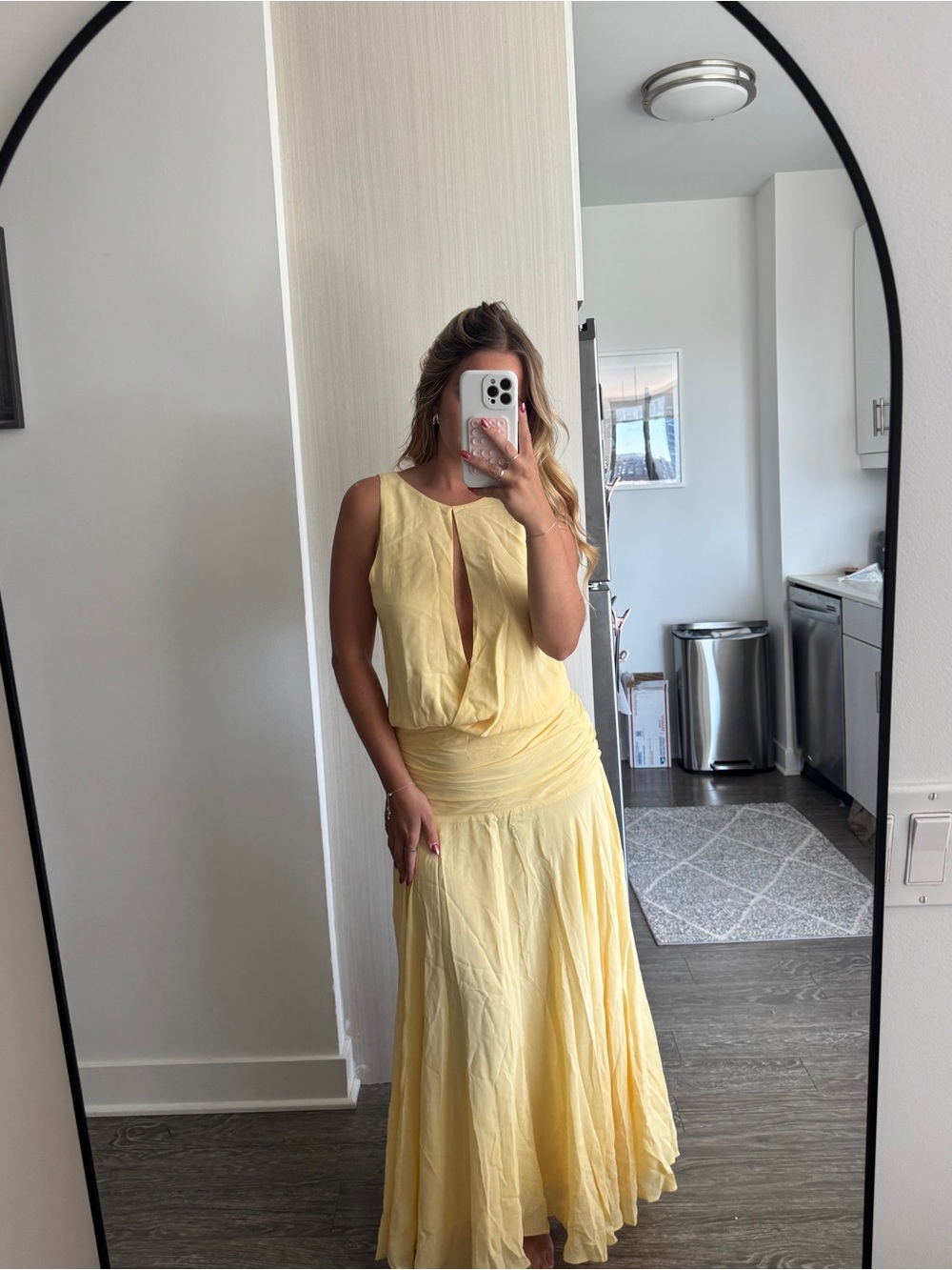REFORMATION Daisy Kate Dress in Ray Of Light